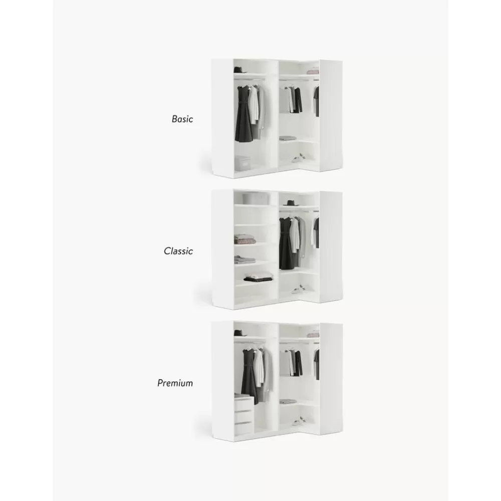 Westwing Collection Armarios^Armario Esquinero Modular Charlotte, 4 Puertas (215 Cm), Diferentes Variantes