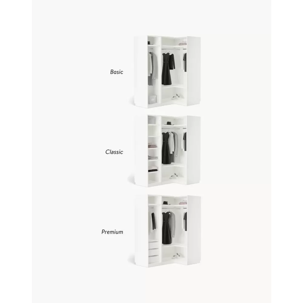 Westwing Collection Armarios^Armario Esquinero Modular Leon, 3 Puertas (165 Cm), Diferentes Variantes