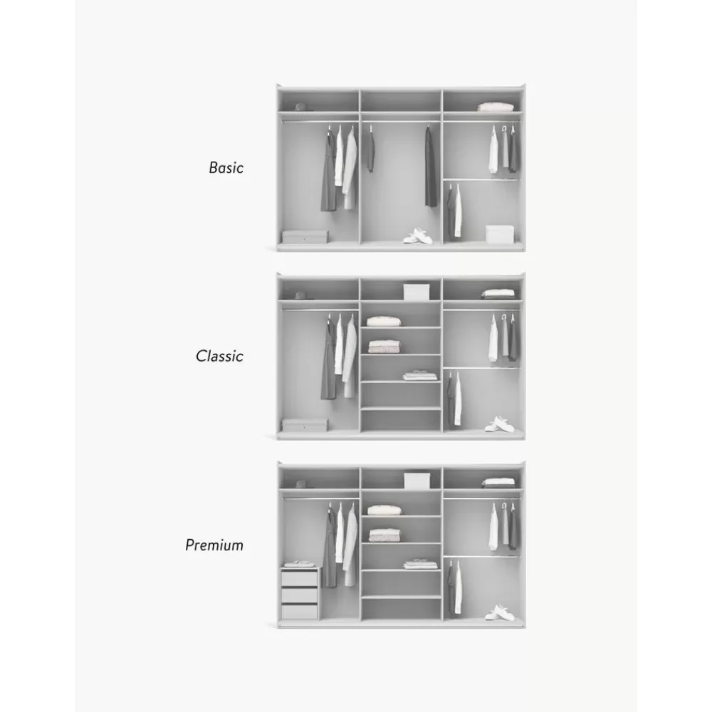 Westwing Collection Armarios^Armario Modular Charlotte, 3 Puertas Correderas (300 Cm), Diferentes Variantes