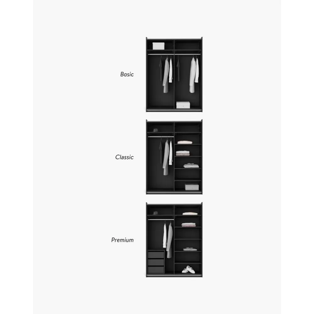 Westwing Collection Armarios^Armario Modular Leon, 2 Puertas Correderas (150 Cm), Diferentes Variantes