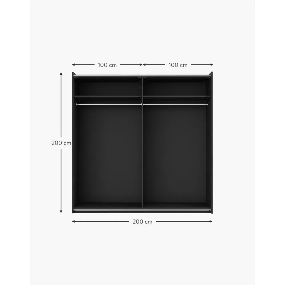 Westwing Collection Armarios^Armario Modular Leon, 2 Puertas Correderas (200 Cm), Diferentes Variantes