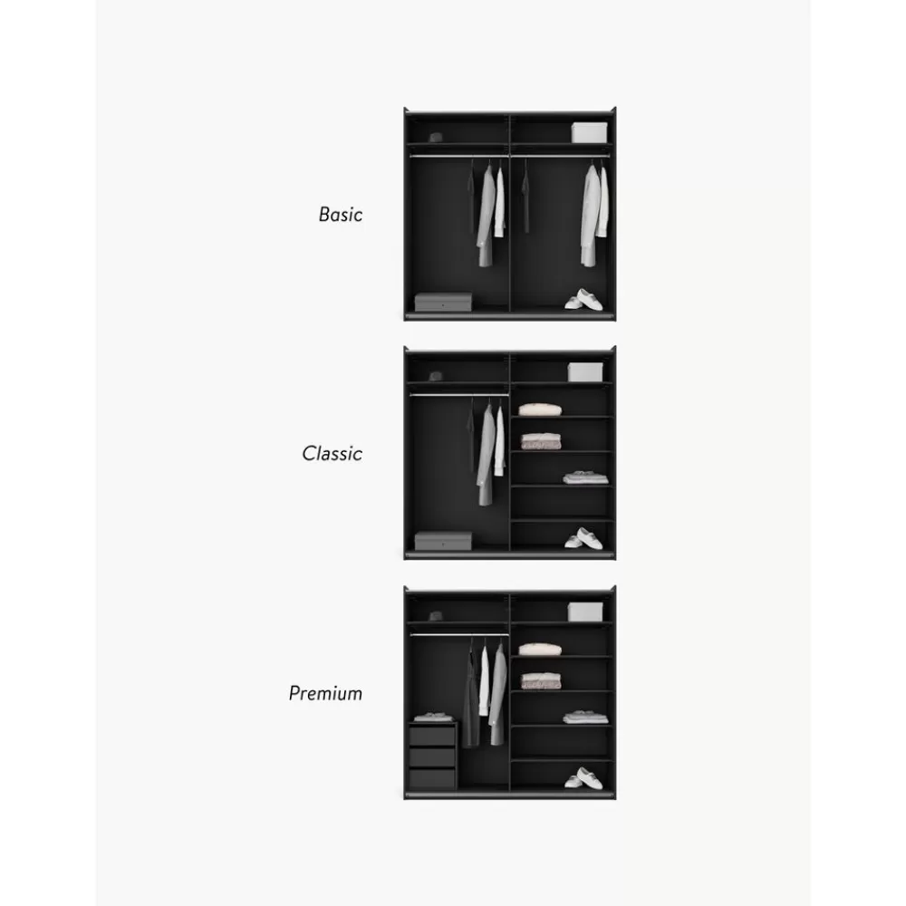 Westwing Collection Armarios^Armario Modular Leon, 2 Puertas Correderas (200 Cm), Diferentes Variantes