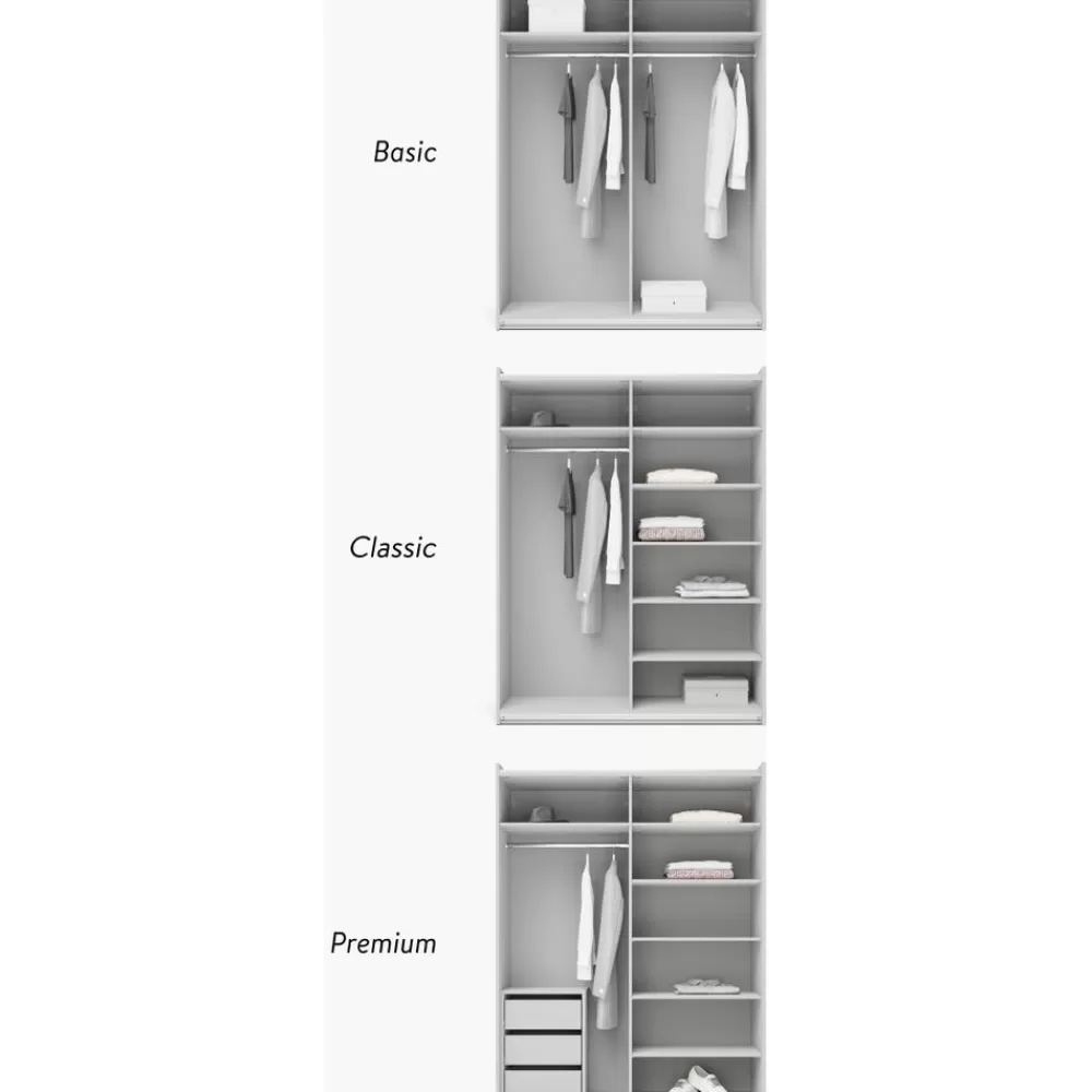 Westwing Collection Armarios^Armario Modular Simone, 2 Puertas Correderas (150 Cm), Diferentes Variantes