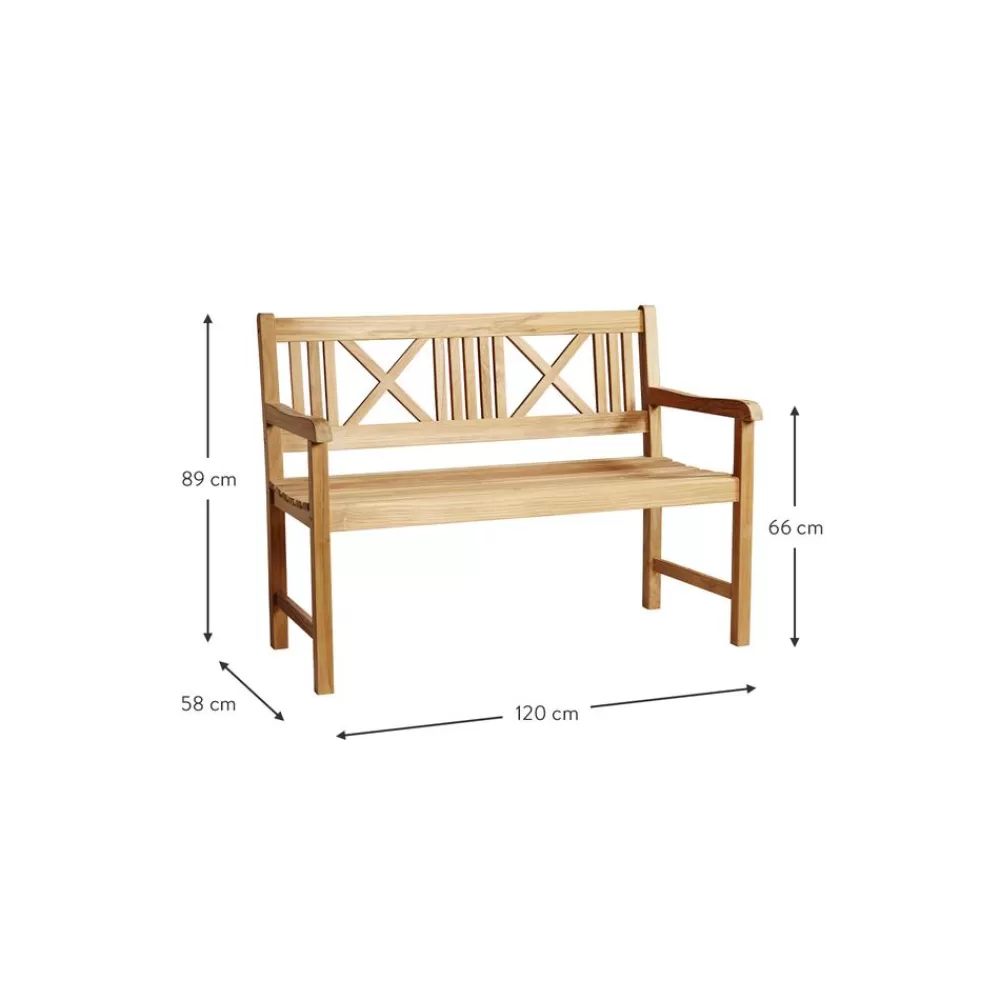 Cinas Muebles De Jardin^Banco De Madera De Teca Para Exterior Rosenborg
