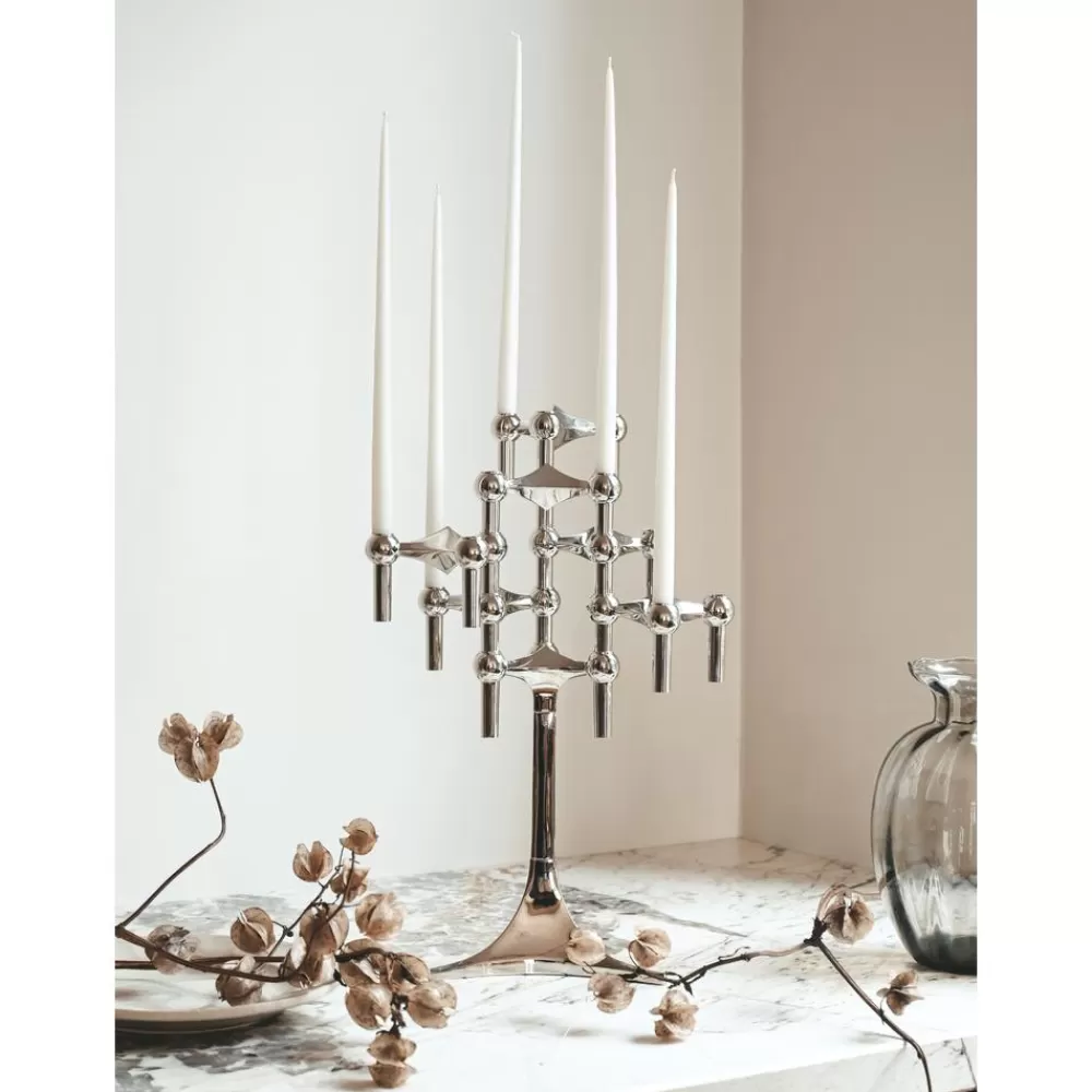 Stoff Nagel Candelabros^Candelabro