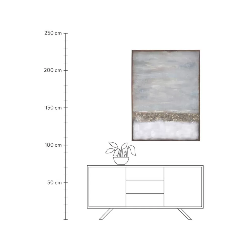 Kare Design Lienzos^Cuadro En Lienzo Pintado A Mano Con Marco De Madera Abstract Horizon