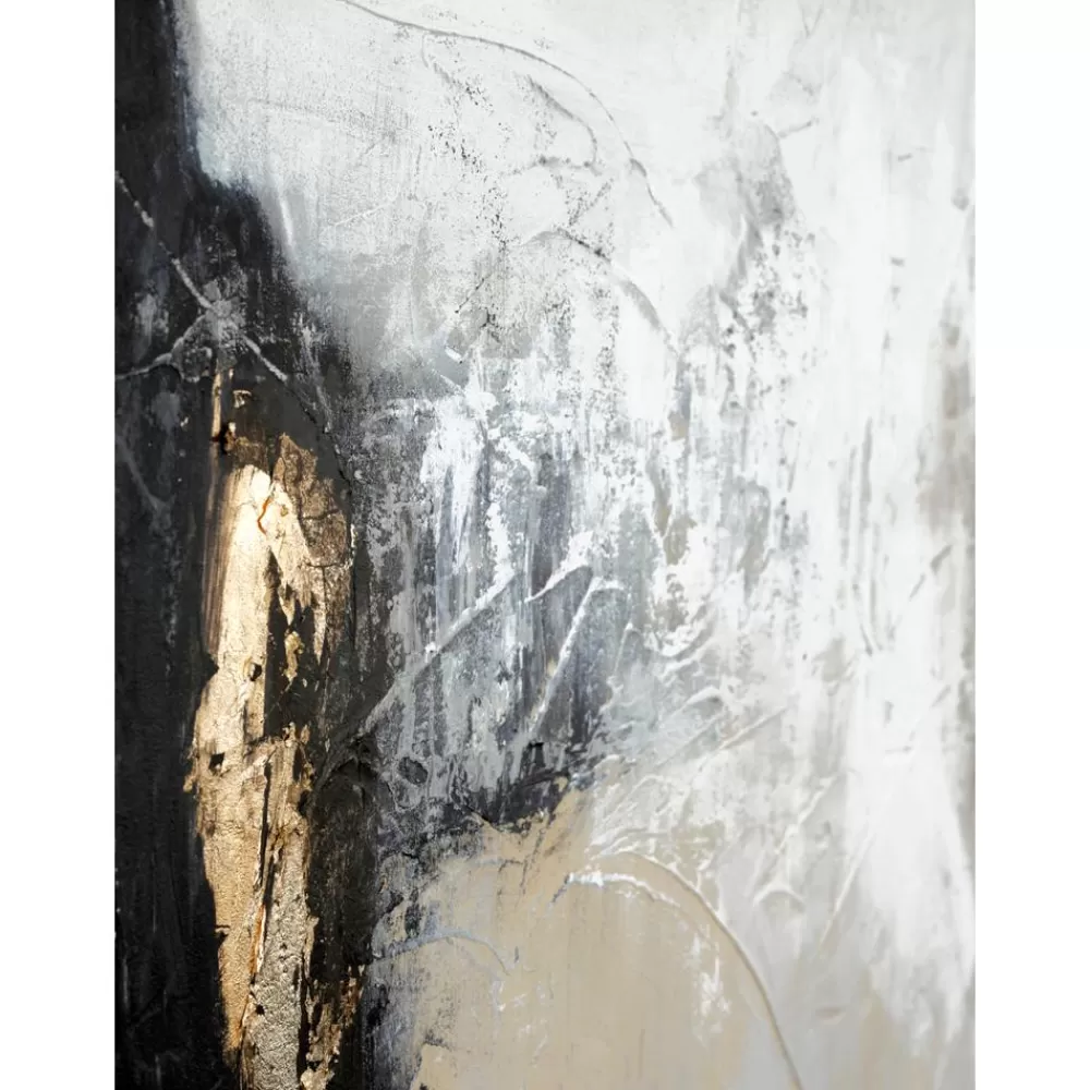 Malerifabrikken Lienzos^Cuadro En Lienzo Pintado A Mano Noir, Marco De Madera