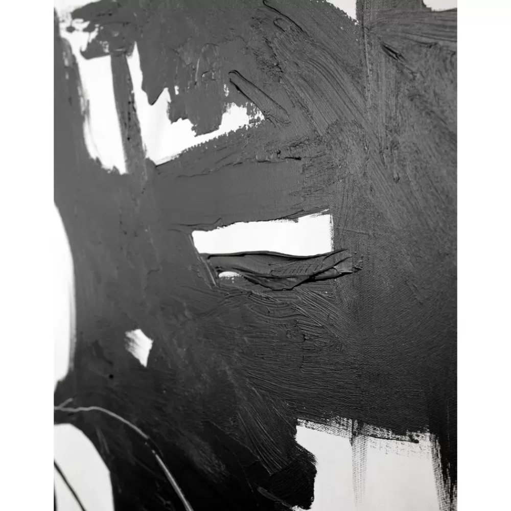 Malerifabrikken Lienzos^Cuadro En Lienzo Pintado A Mano Playblack, Marco De Madera