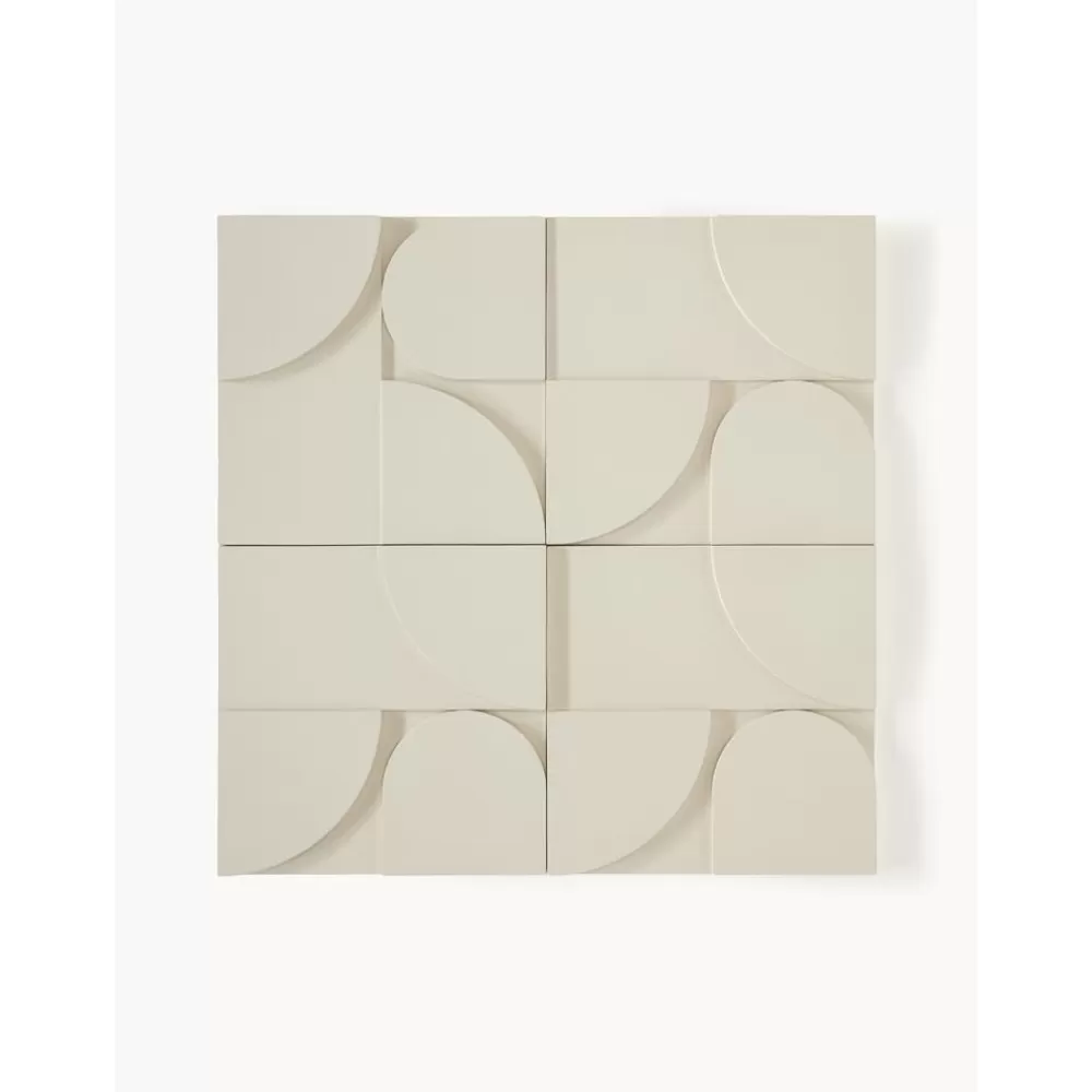 Westwing Collection Objetos Decorativos De Pared^Decoracion De Pared De Madera Massimo, 4 Uds.