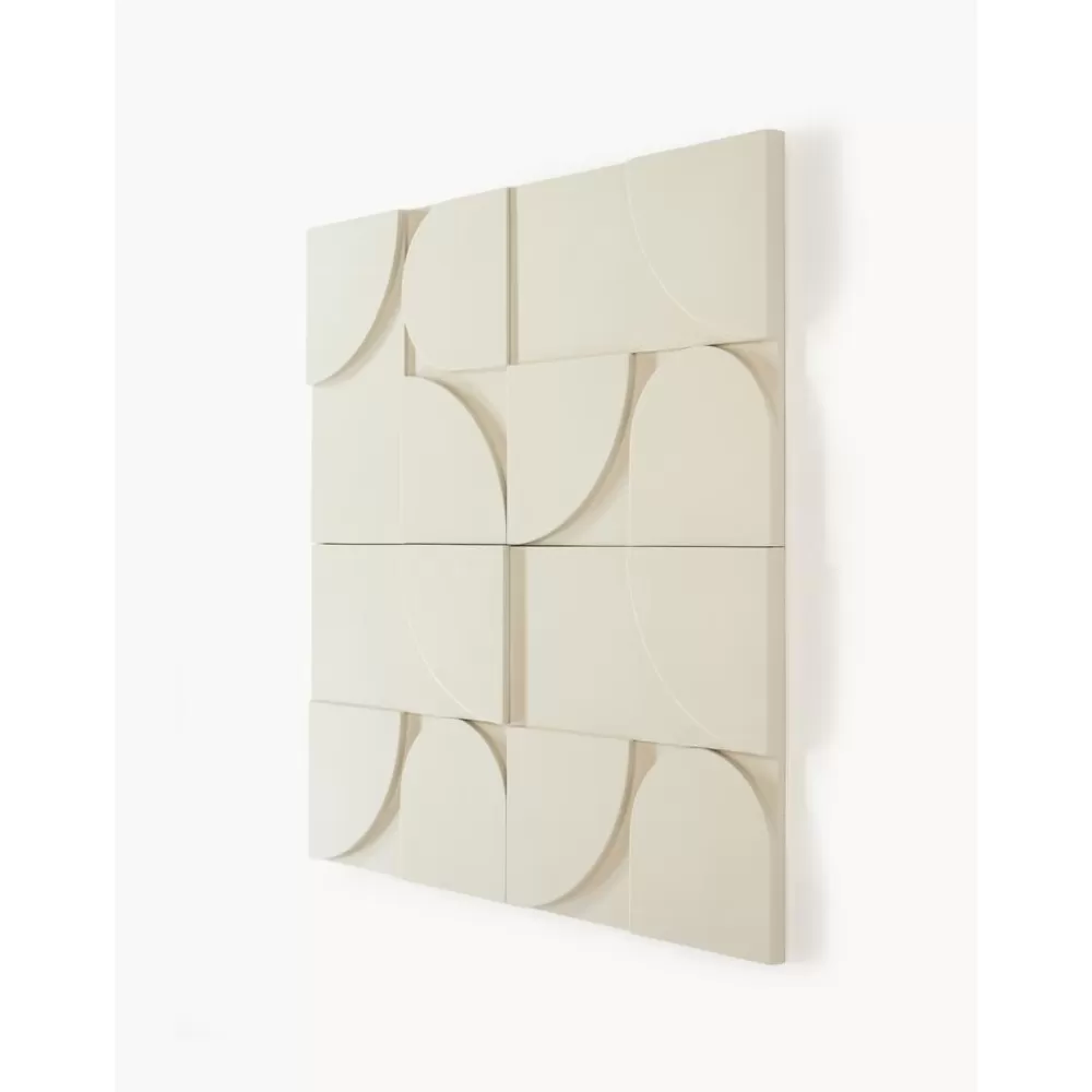 Westwing Collection Objetos Decorativos De Pared^Decoracion De Pared De Madera Massimo, 4 Uds.