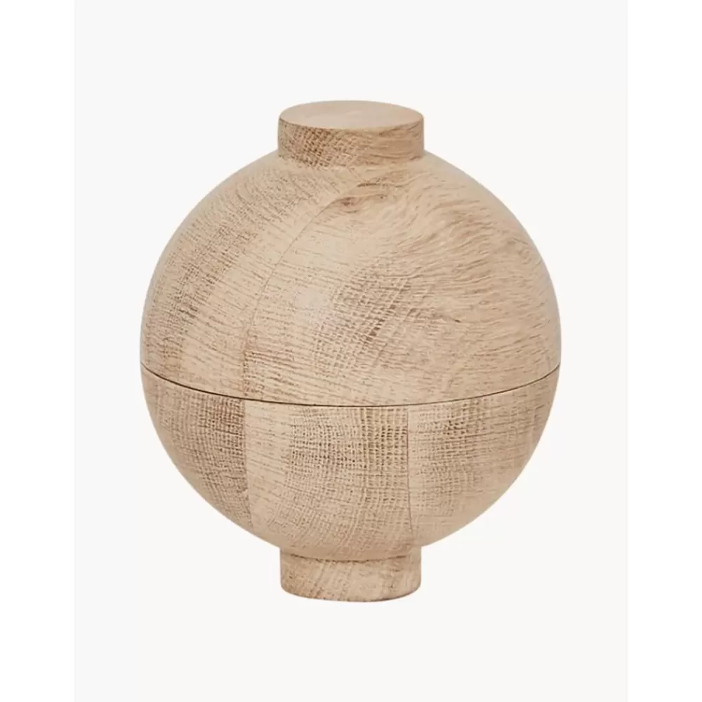 Kristina Dam Joyeros^Joyero De Madera De Roble Wooden Sphere