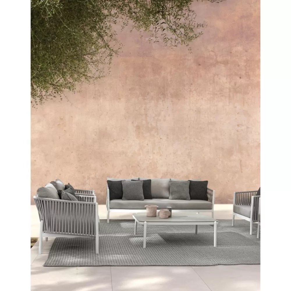 Bizzotto Muebles De Jardin^Mesa De Centro Para Exterior Florencia, Con Tablero De Cristal