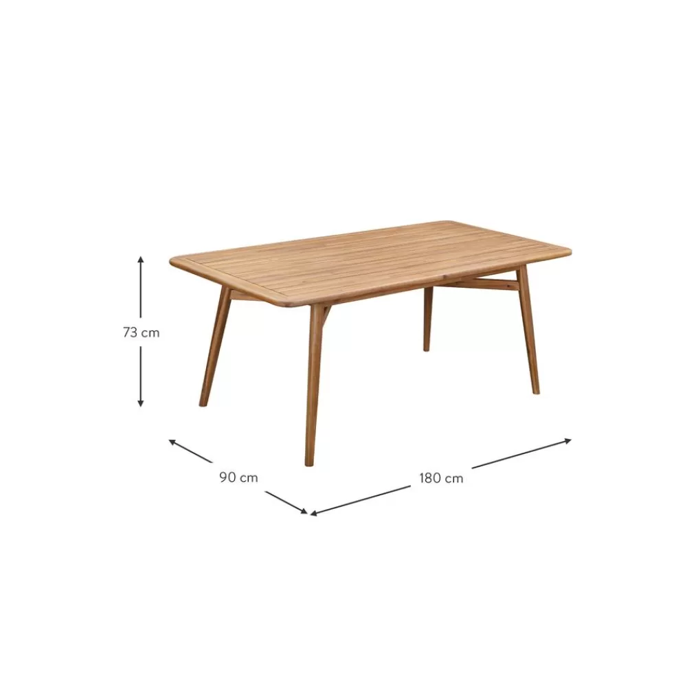 Westwing Collection Muebles De Jardin^Mesa De Comedor Para Exterior De Madera De Acacia Malmo