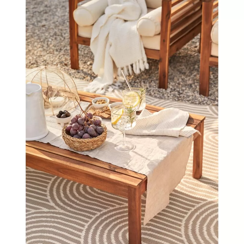 Westwing Collection Muebles De Jardin^Mesa Para Exterior De Madera De Acacia Bo, 100 X 60 Cm