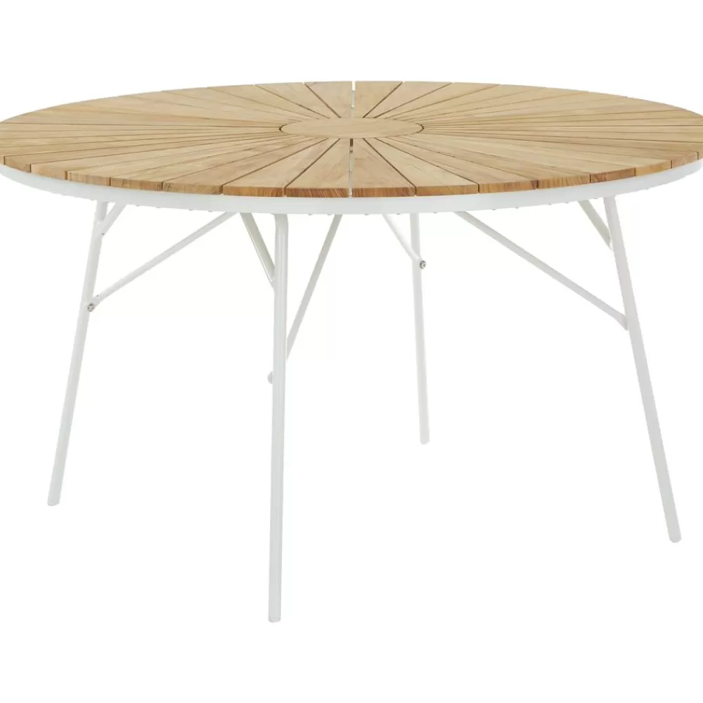 Cinas Muebles De Jardin^Mesa Redonda Para Exterior De Madera De Teca Hard & Ellen, Tamanos Diferentes