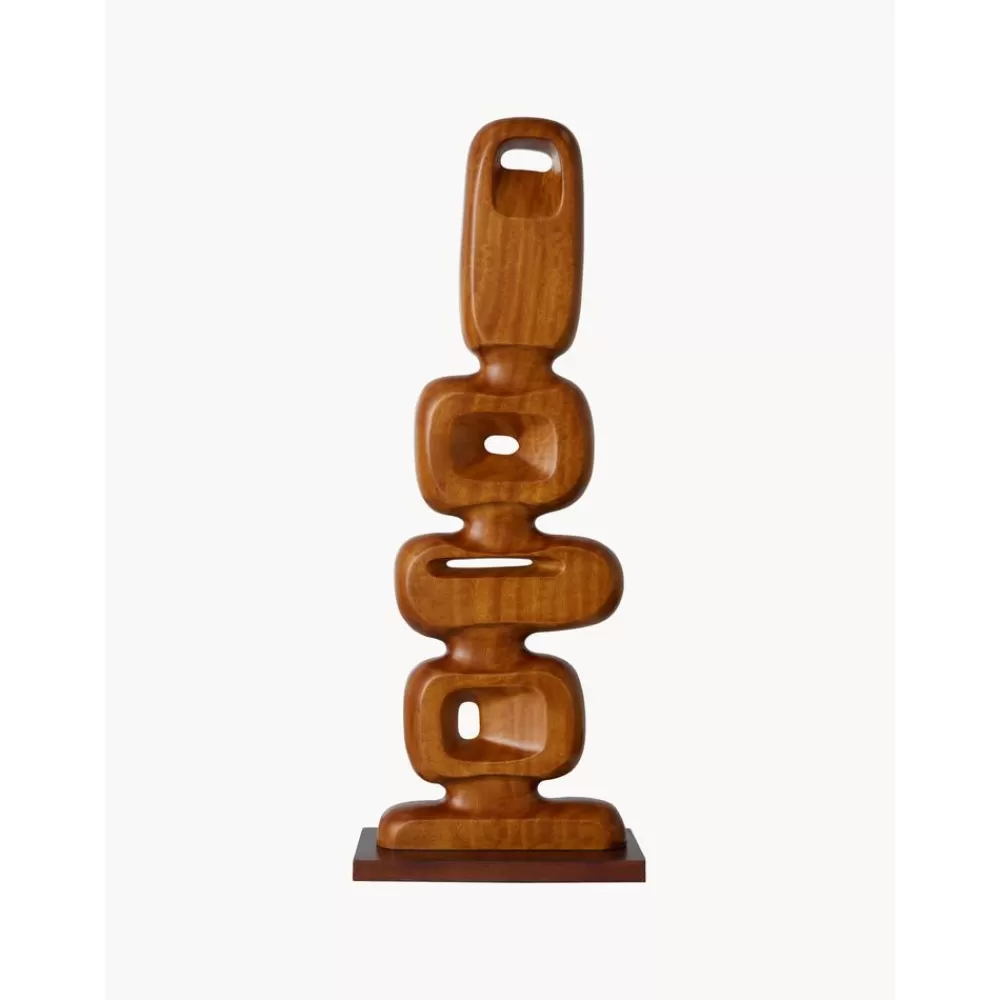 HKliving Figuras Decorativas^Pieza Decorativa Grande Artesanal De Madera De Teca Ornament