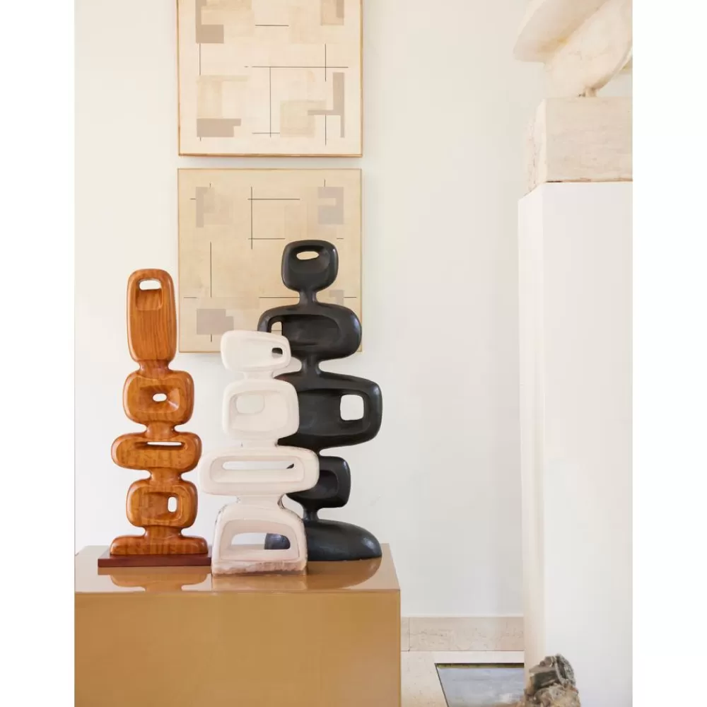 HKliving Figuras Decorativas^Pieza Decorativa Grande Artesanal De Madera De Teca Ornament