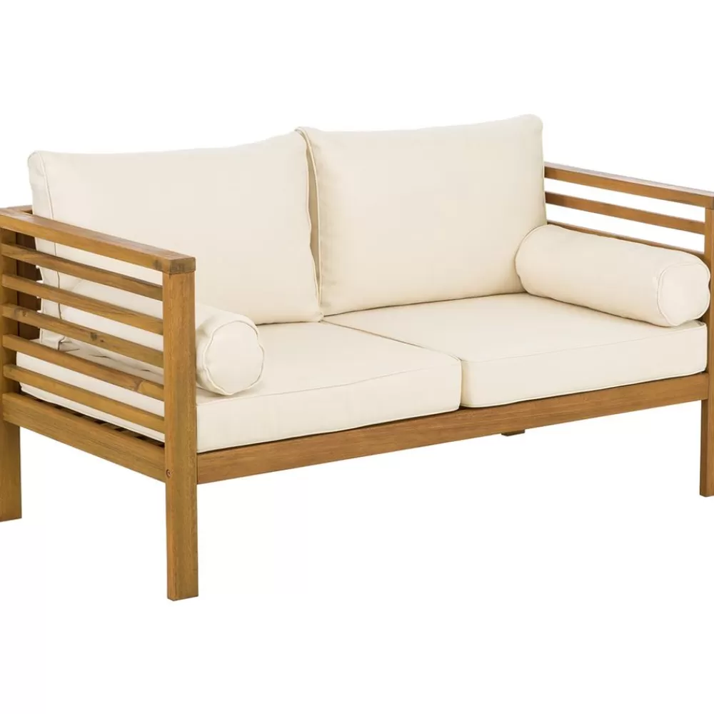 Westwing Collection Muebles De Jardin^Set Lounge Para Exterior De Madera De Acacia Bo, 4 Pzas.