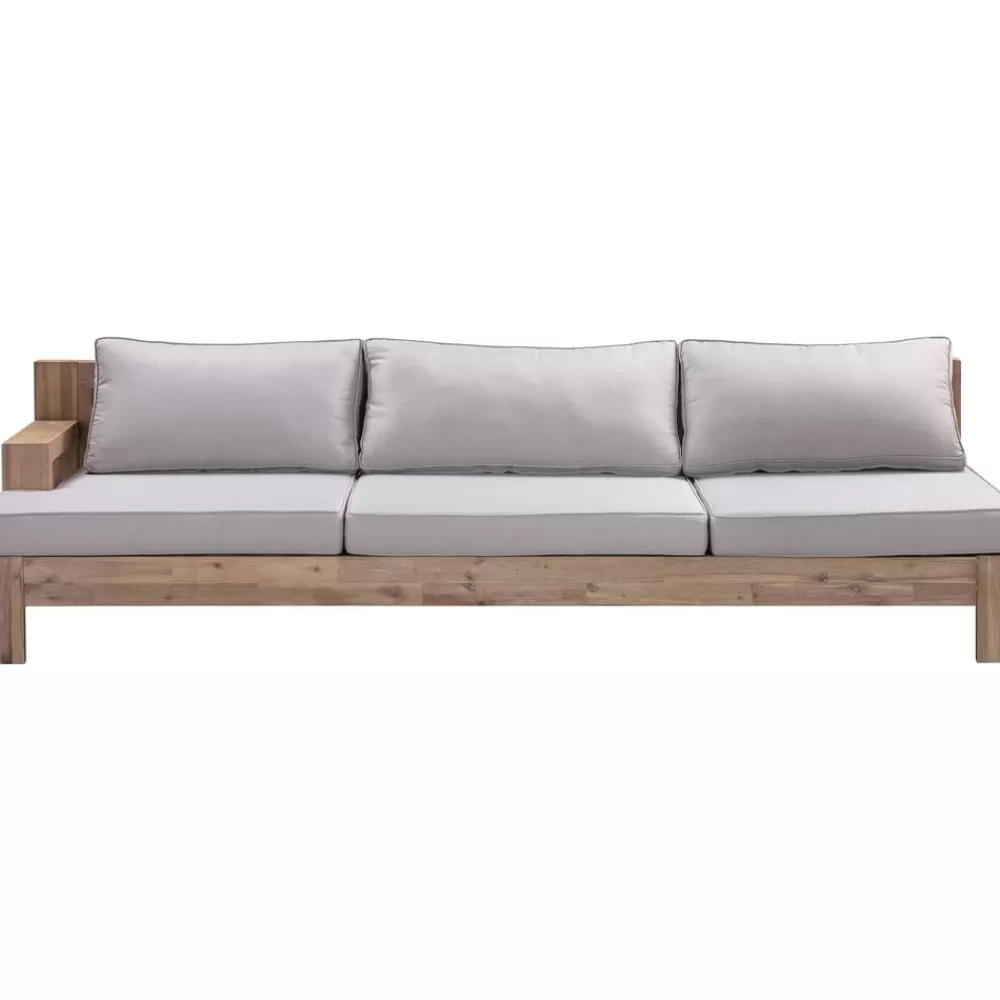 Westwing Collection Muebles De Jardin^Set Lounge Para Exterior De Madera De Acacia Joshua, 4 Pzas.