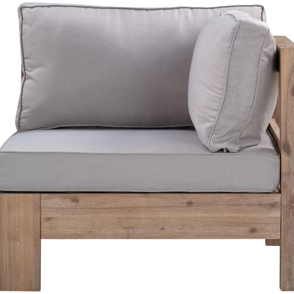Westwing Collection Muebles De Jardin^Set Lounge Para Exterior De Madera De Acacia Joshua, 4 Pzas.