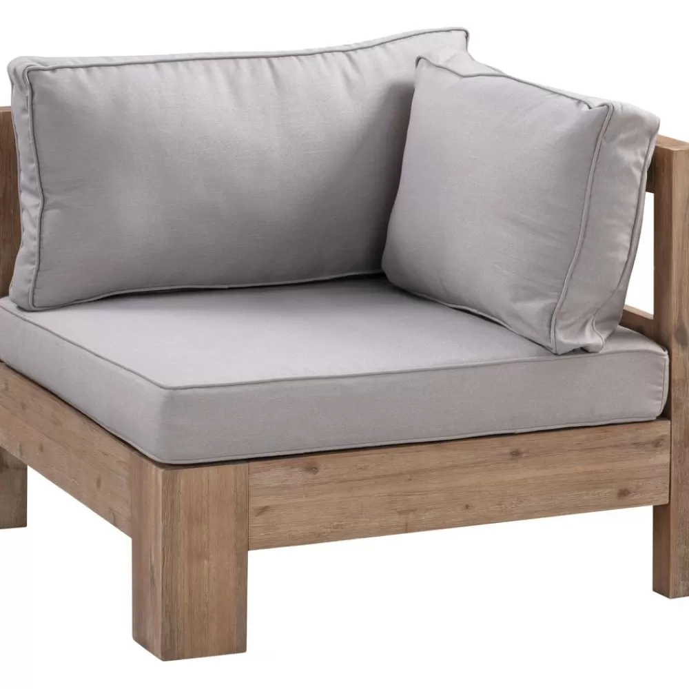 Westwing Collection Muebles De Jardin^Set Lounge Para Exterior De Madera De Acacia Joshua, 4 Pzas.