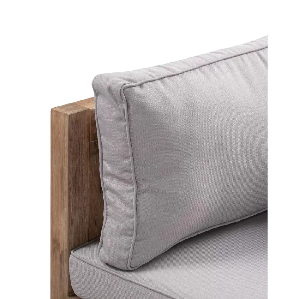 Westwing Collection Muebles De Jardin^Set Lounge Para Exterior De Madera De Acacia Joshua, 4 Pzas.
