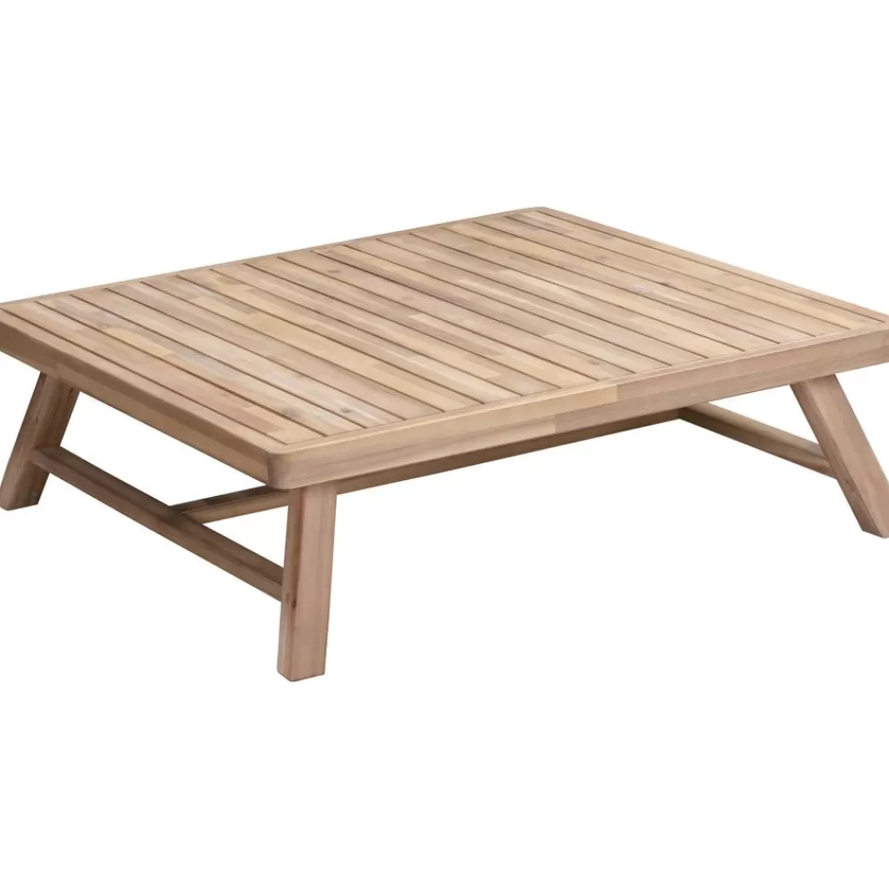 Westwing Collection Muebles De Jardin^Set Lounge Para Exterior De Madera De Acacia Lu, 4 Pzas.