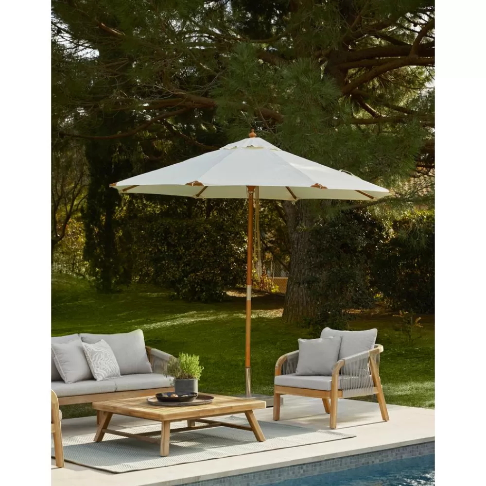 Westwing Collection Muebles De Jardin^Set Lounge Para Exterior De Madera De Acacia Lu, 4 Pzas.