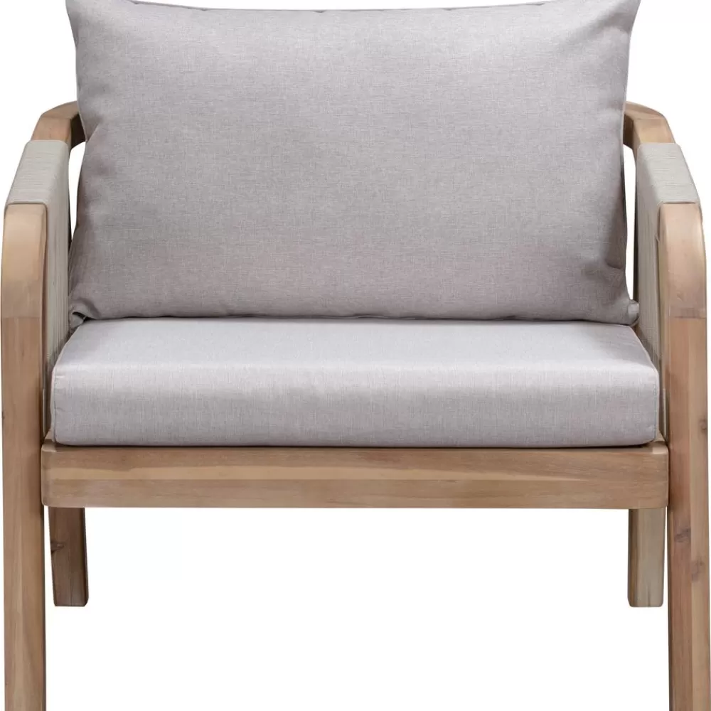 Westwing Collection Muebles De Jardin^Set Lounge Para Exterior De Madera De Acacia Lu, 4 Pzas.