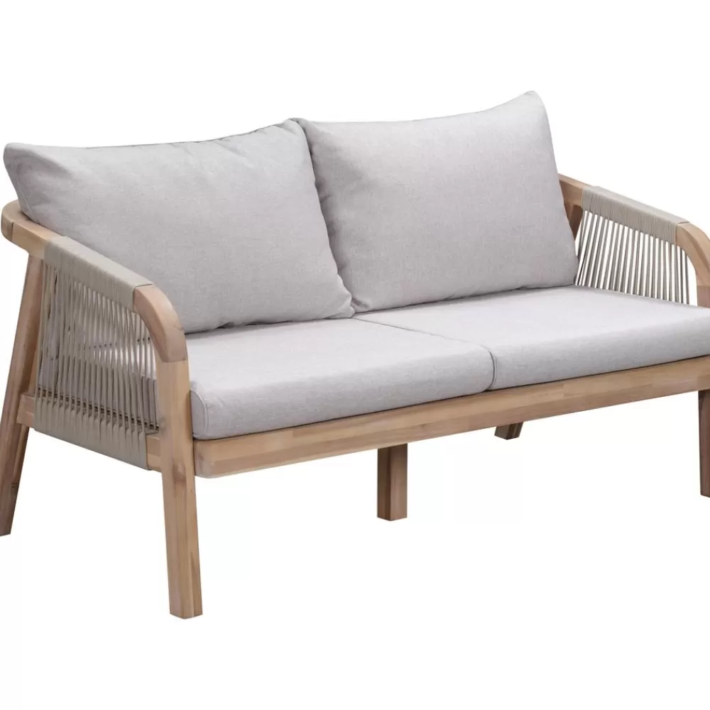 Westwing Collection Muebles De Jardin^Set Lounge Para Exterior De Madera De Acacia Lu, 4 Pzas.