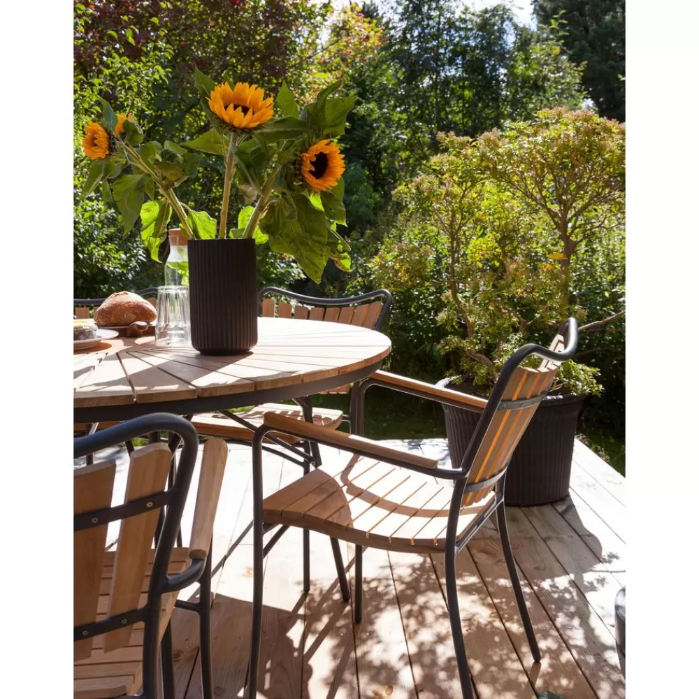 Cinas Muebles De Jardin^Silla Con Reposabrazos De Madera Para Exterior Hard & Ellen