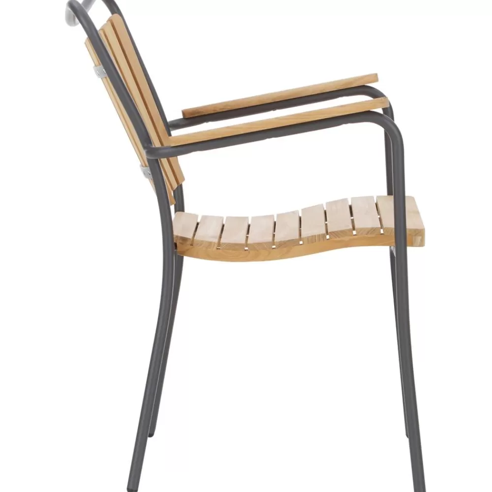 Cinas Muebles De Jardin^Silla Con Reposabrazos De Madera Para Exterior Hard & Ellen