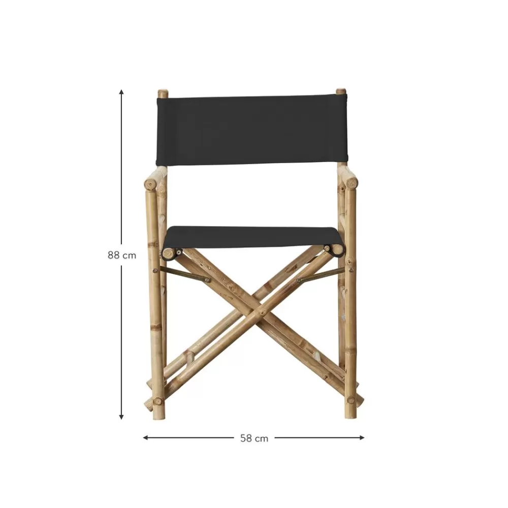 Lene Bjerre Muebles De Jardin^Silla De Bambu Para Exterior Con Cojin De Asiento Mandisa