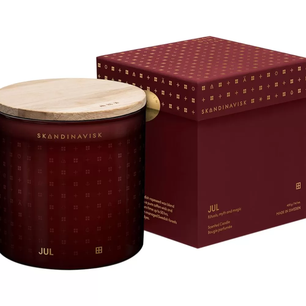 Skandinavisk Velas Perfumadas^Vela Perfumada Dos Mechas Jul (Canela, Clavo, Jengibre, Miel, Vino Caliente)