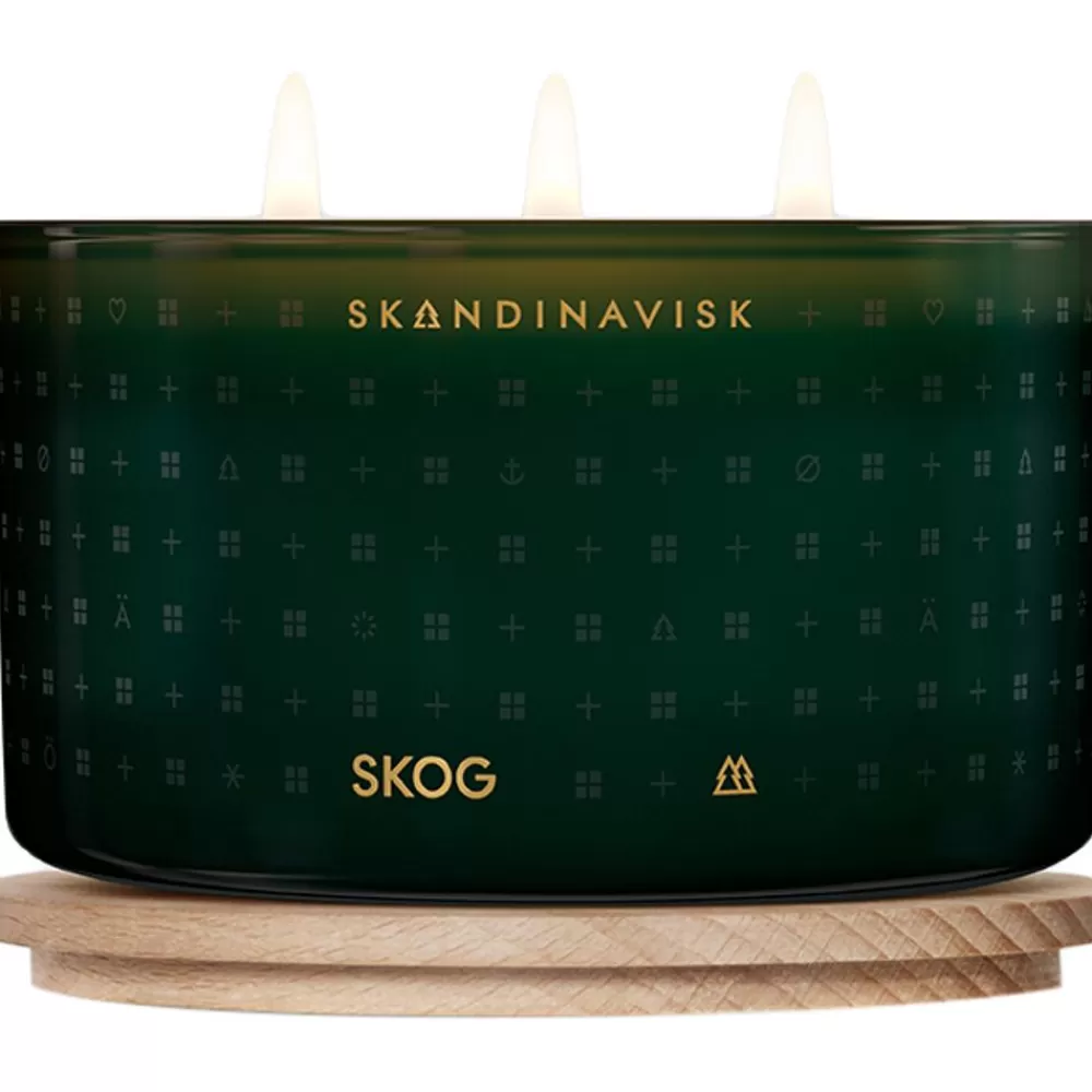 Skandinavisk Velas Perfumadas^Vela Perfumada Tres Mechas Skog (Pino, Pinas, Savia De Abedul)