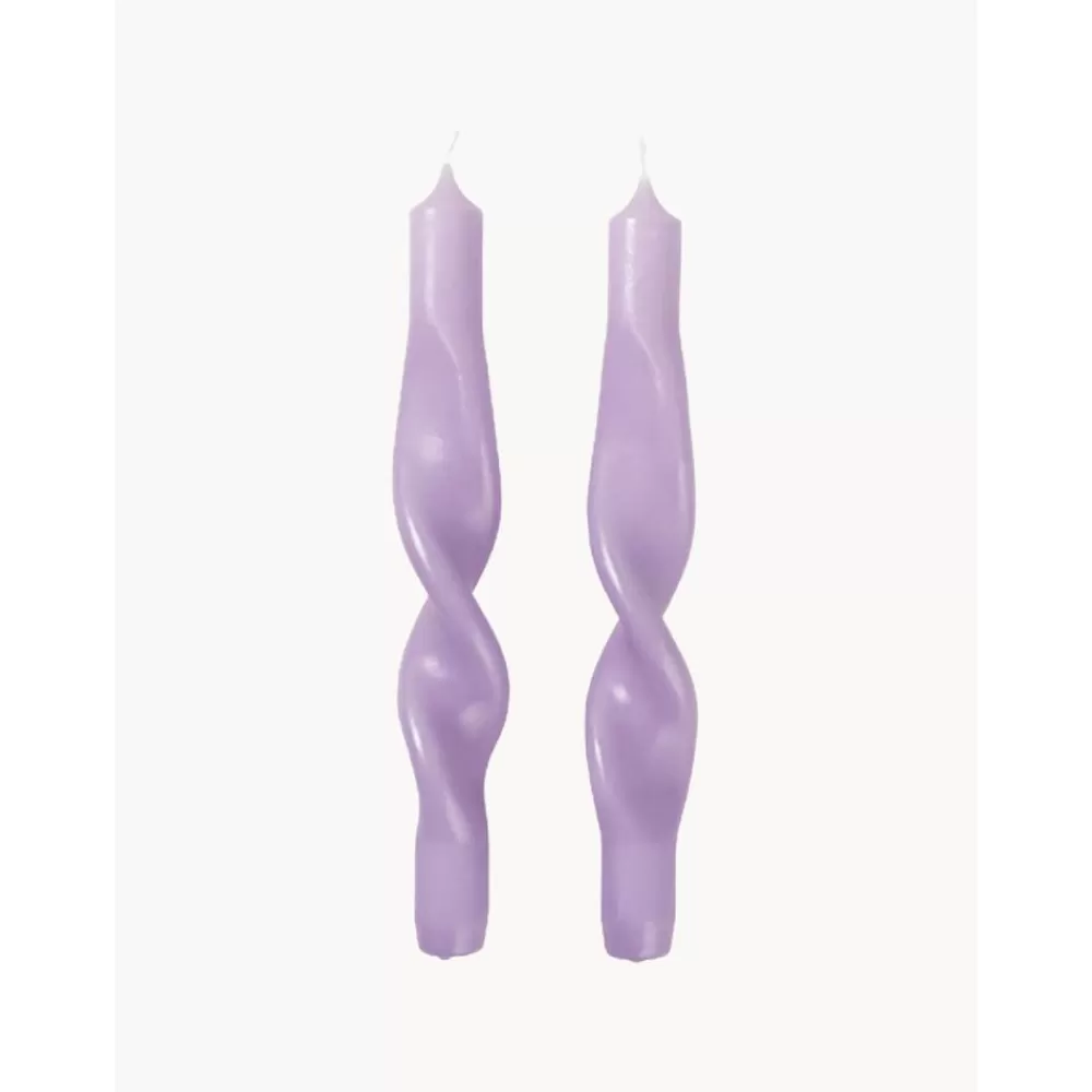 Broste Copenhagen Velas Decorativas^Velas Conicas Twist, 2Uds.